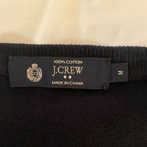 J Crew navy cotton v-neck sweater vest